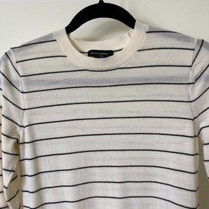 Club Monaco 100% Wool Striped Sweater Excellent Condition Size Small